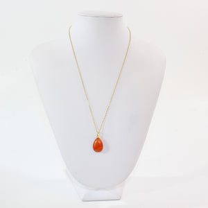 NZ-made carnelian crystal pendant necklace | ASH&STONE Crystal Jewellery Shop Auckland NZ