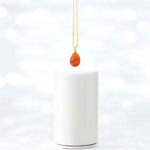 NZ-made carnelian crystal pendant necklace | ASH&STONE Crystal Jewellery Shop Auckland NZ