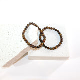 NZ-made tigers eye crystal bracelet 6mm | | ASH&STONE Crystal Jewellery Shop Auckland NZ