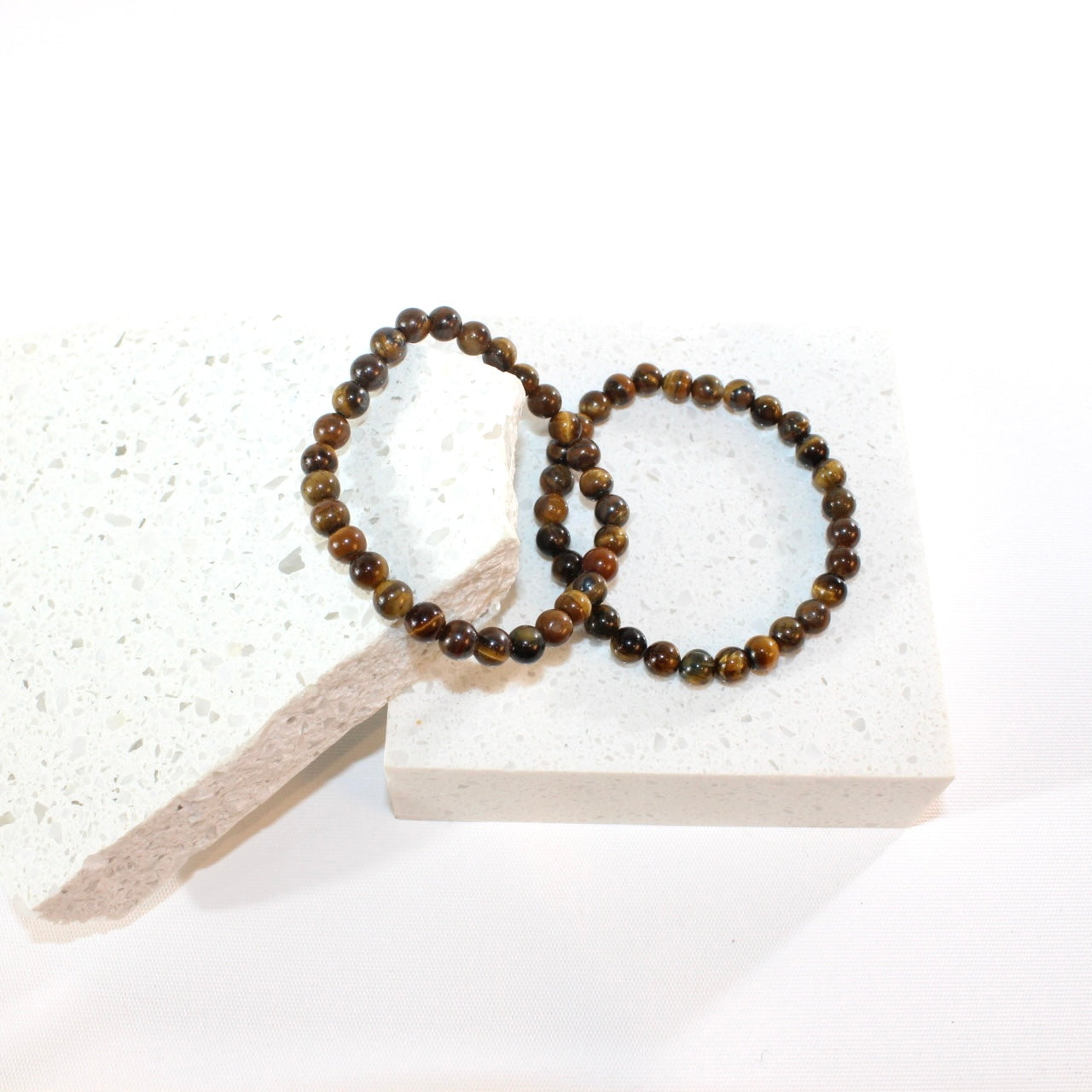 NZ-made tigers eye crystal bracelet 6mm | | ASH&STONE Crystal Jewellery Shop Auckland NZ