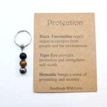 Load image into Gallery viewer, Crystal key ring with meaning card | choose your favourite
