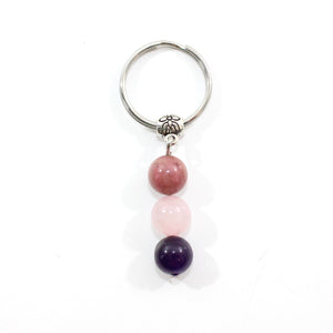 Crystal key ring with meaning card | choose your favourite