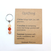 Load image into Gallery viewer, Crystal key ring with meaning card | choose your favourite
