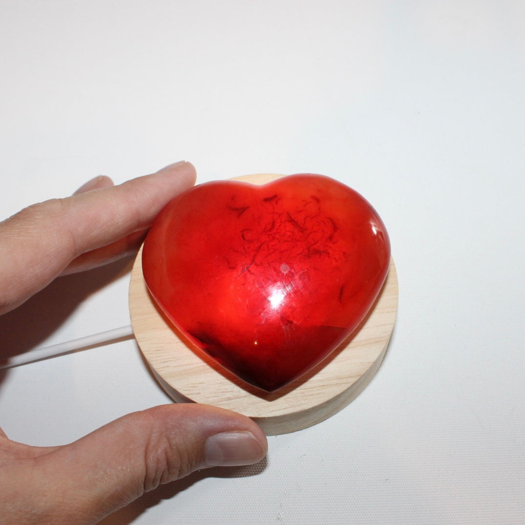 Carnelian crystal heart lamp | ASH&STONE Crystal Shop Auckland NZ