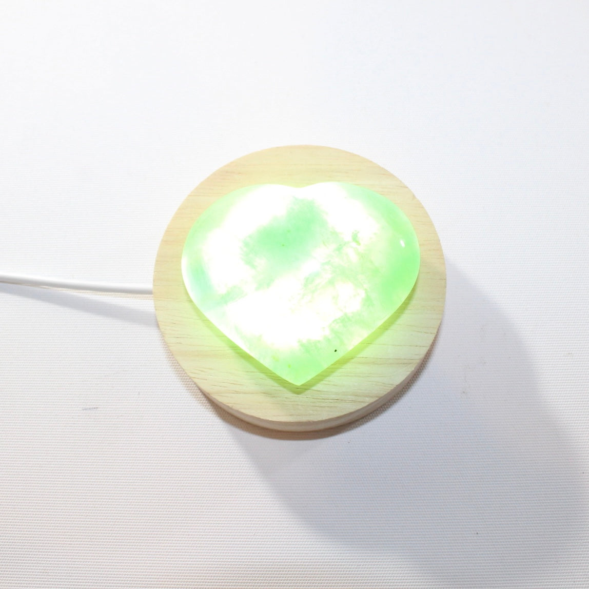 Fluorite crystal heart lamp | ASH&STONE Crystal Shop Auckland NZ