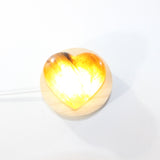 Golden healer crystal heart lamp | ASH&STONE Crystal Shop Auckland NZ