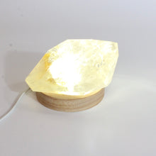 Load image into Gallery viewer, Golden healer in quartz crystal LED lamp | ASH&amp;STONE Crystals Shop Auckland NZ
