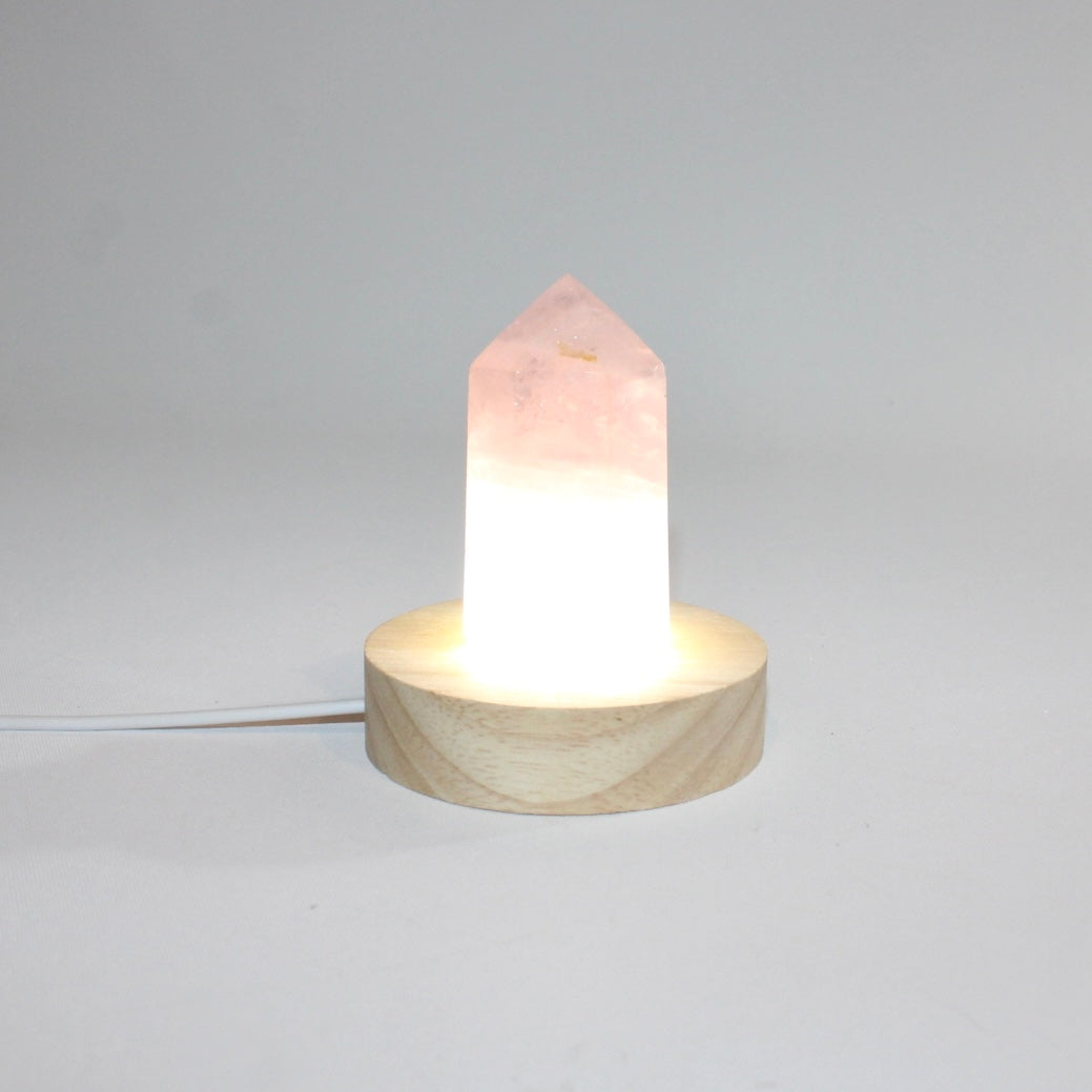 Rose quartz crystal lamp | ASH&STONE Crystal Shop Auckland NZ