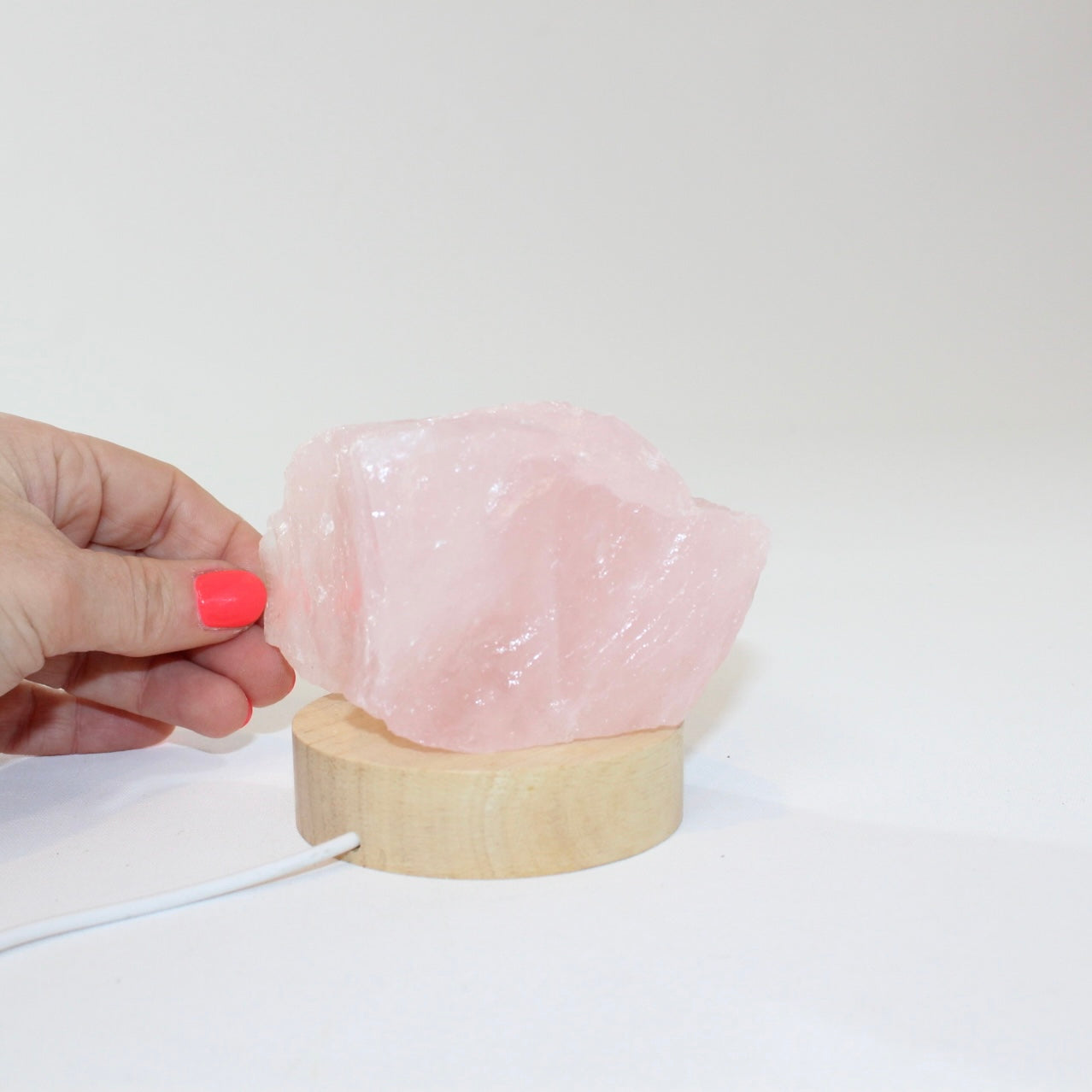 Rose quartz crystal lamp | ASH&STONE Crystal Shop Auckland NZ