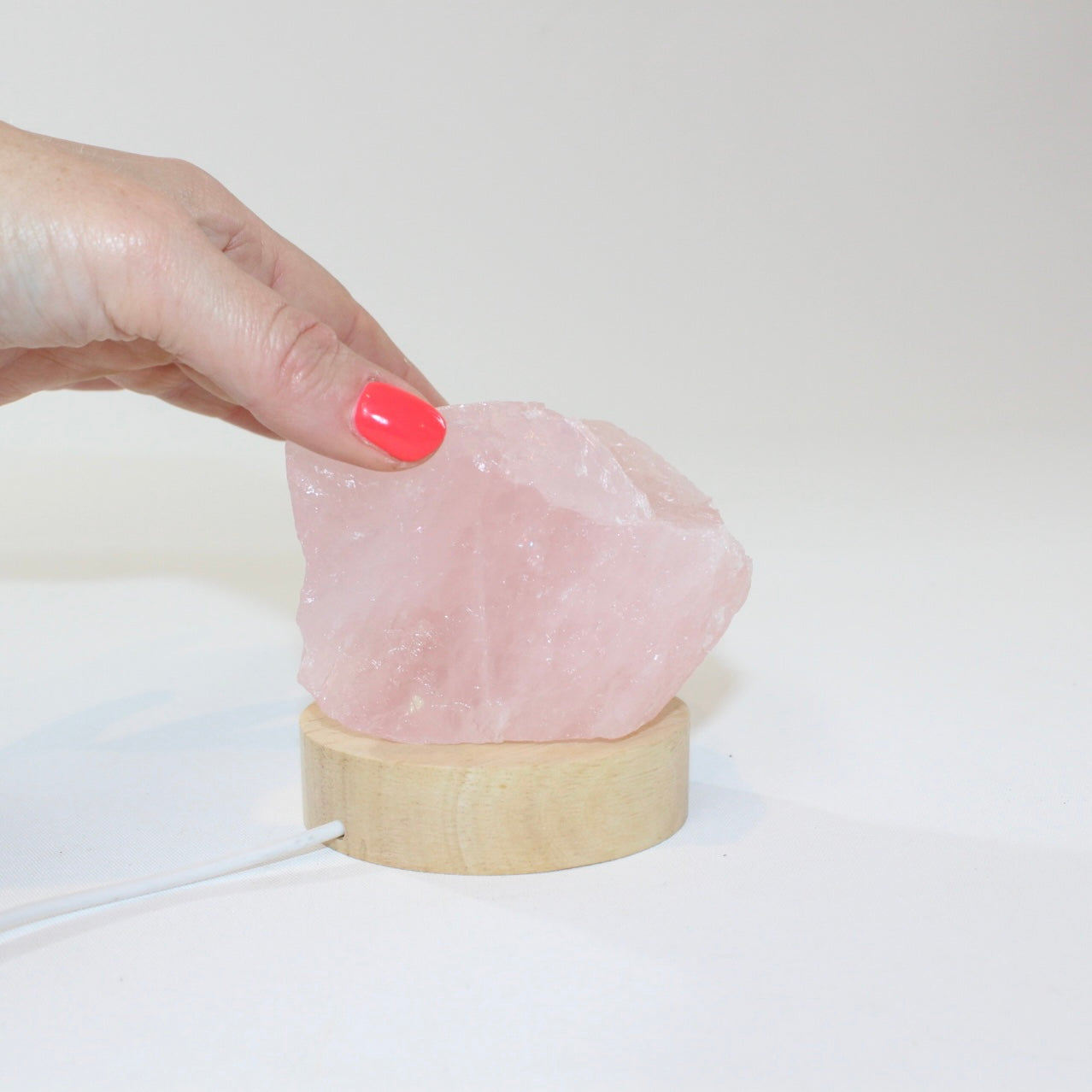 Rose quartz crystal lamp | ASH&STONE Crystal Shop Auckland NZ