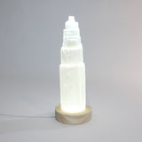 Selenite crystal tower lamp | ASH&STONE Crystal Shop Auckland NZ