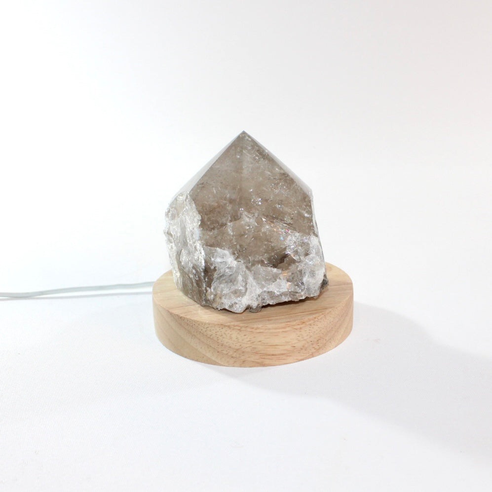 Rutilated smoky quartz crystal lamp | ASH&STONE Crystal Shop Auckland NZ