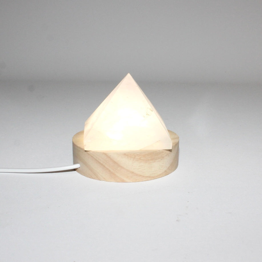 Rose quartz crystal pyramid lamp | ASH&STONE Crystal Shop Auckland NZ
