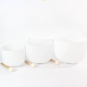 Custom Order | Full set of crystal singing bowls (set of 7) Perfect Pitch | ASH&STONE Crystals NZ