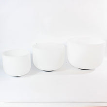 Load image into Gallery viewer, Full set of crystal singing bowls (set of 7) Perfect Pitch | ASH&amp;STONE Crystals NZ
