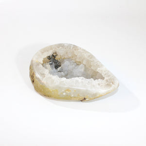 Agate crystal geode half 1.3kg | ASH&STONE Crystals Shop Auckland NZ