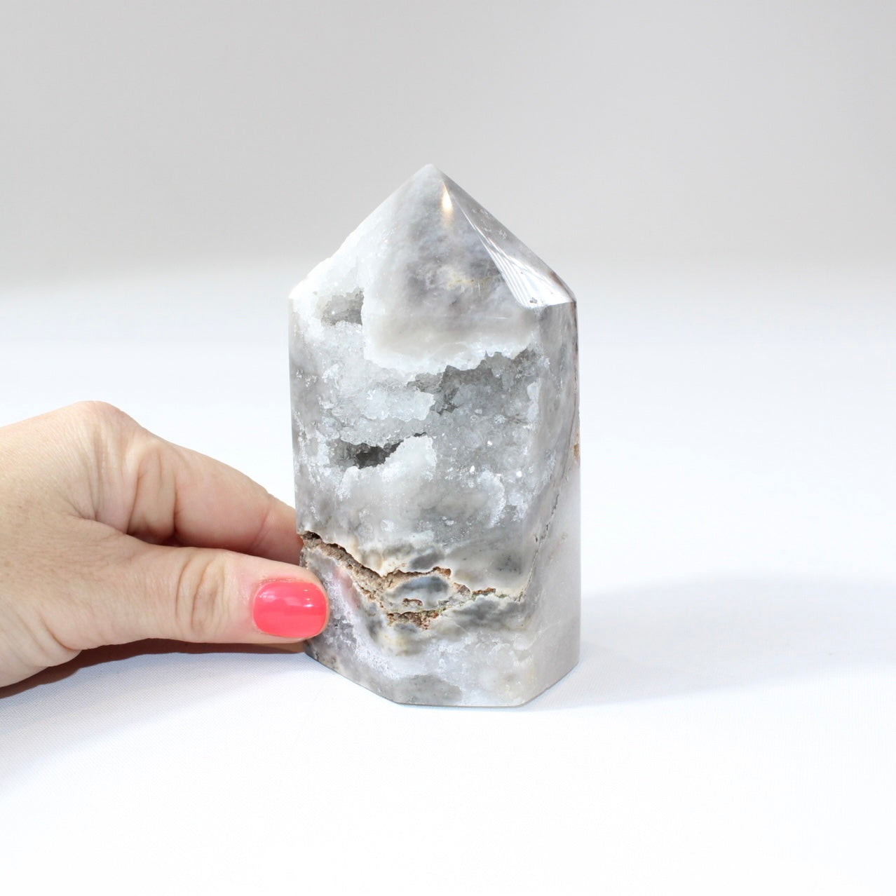 Agate polished crystal tower with cave | ASH&STONE Crystal Shop Auckland NZ