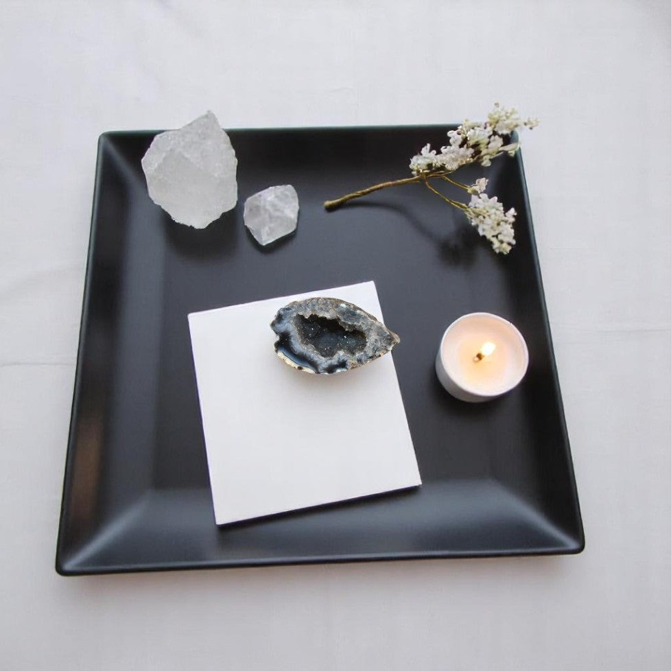 Agate crystal geode half | ASH&STONE Crystal Shop Auckland NZ
