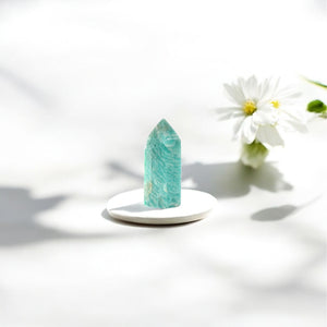 Amazonite polished crystal generator | ASH&STONE Crystal Shop Auckland NZ