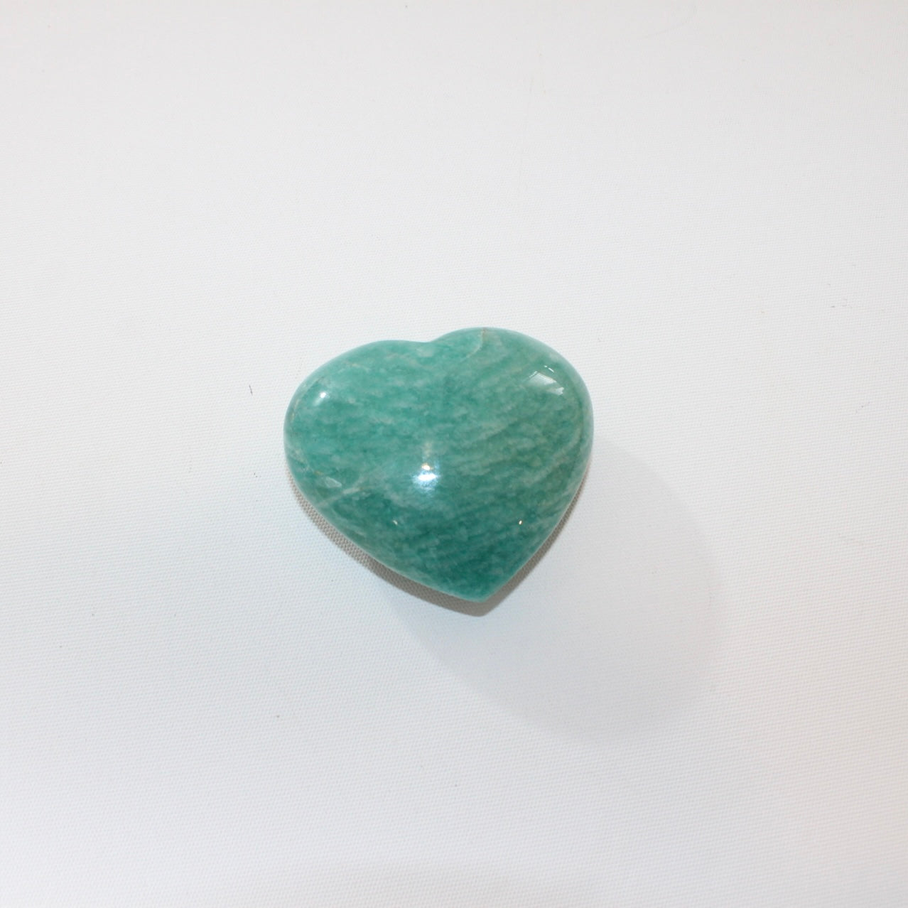 Amazonite polished crystal heart | ASH&STONE Crystal Shop Auckland NZ