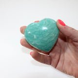 Amazonite polished crystal heart | ASH&STONE Crystal Shop Auckland NZ
