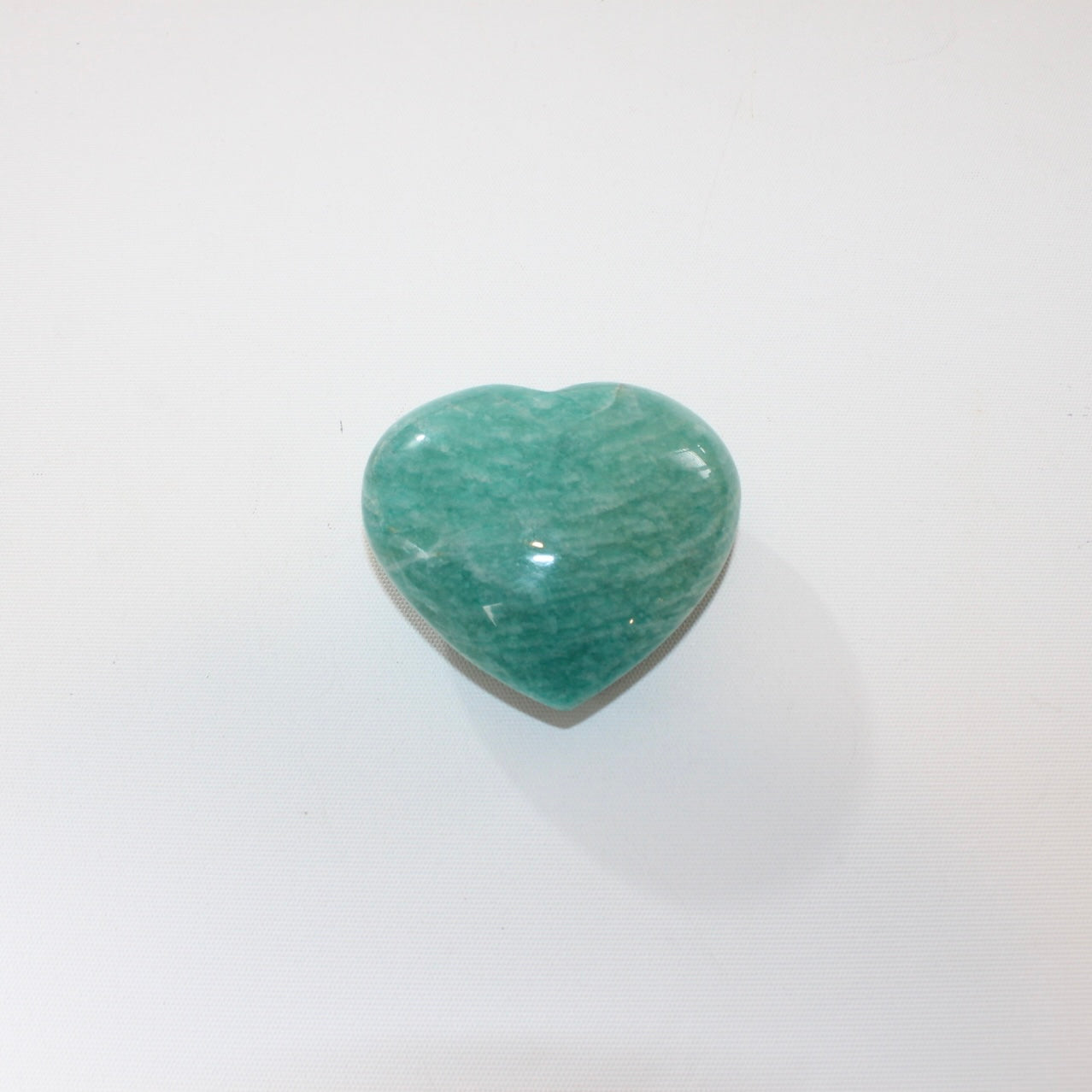 Amazonite polished crystal heart | ASH&STONE Crystal Shop Auckland NZ