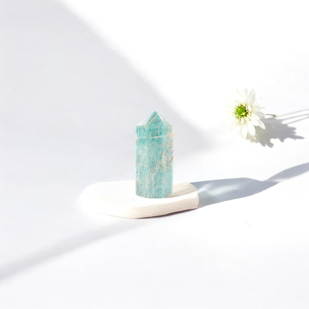 Amazonite polished crystal generator | ASH&STONE Crystal Shop Auckland NZ