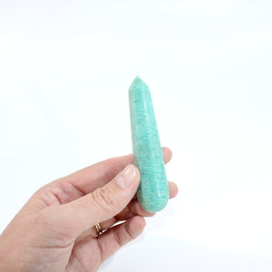 Amazonite polished crystal point | ASH&STONE Crystals Shop Auckland NZ