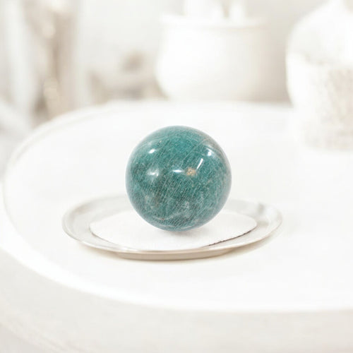 Amazonite polished crystal sphere | ASH&STONE Crystal Shop Auckland NZ