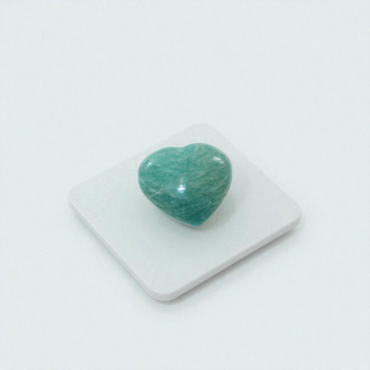 Amazonite polished crystal heart | ASH&STONE Crystal Shop Auckland NZ