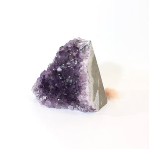 Amethyst crystal cluster with cut base | ASH&STONE Crystals Shop Auckland NZ