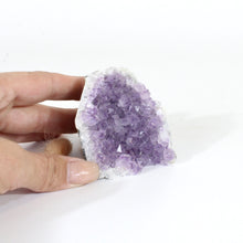 Load image into Gallery viewer, Amethyst crystal cluster with cut base | ASH&amp;STONE Crystals Shop Auckland NZ
