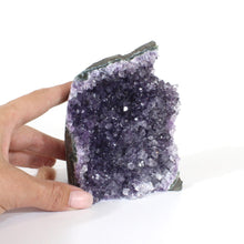 Load image into Gallery viewer, Amethyst crystal druzy with cut base | ASH&amp;STONE Crystals Shop Auckland NZ
