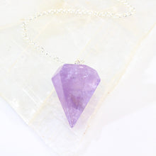 Load image into Gallery viewer, Amethyst crystal pendulum | ASH&amp;STONE Crystals Shop Auckland NZ
