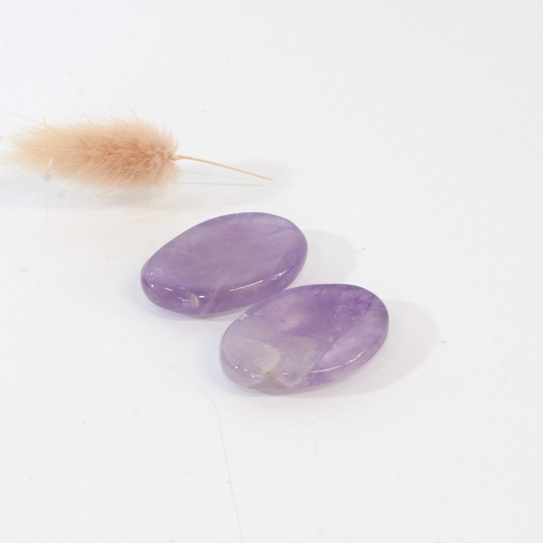 Amethyst crystal worry stone | ASH&STONE Crystals Shop Auckland NZ