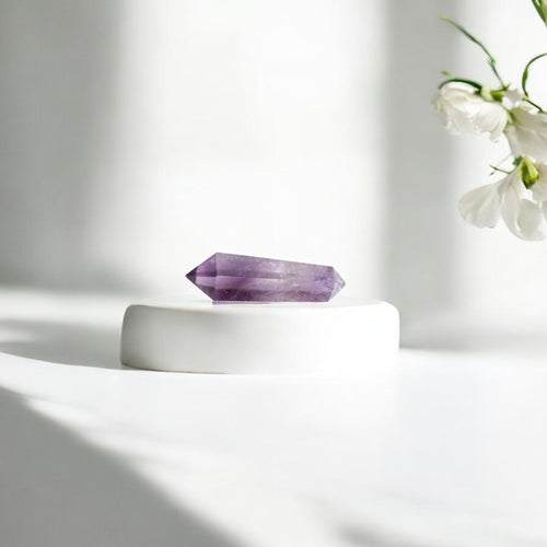 Amethyst double terminated crystal point | ASH&STONE Crystal Shop Auckland NZ