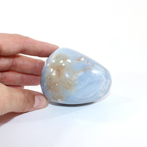 Angelite polished crystal galet | ASH&STONE Crystal Shop Auckland NZ