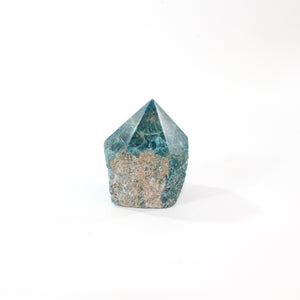 Blue apatite polished crystal point | ASH&STONE Crystal Shop Auckland NZ