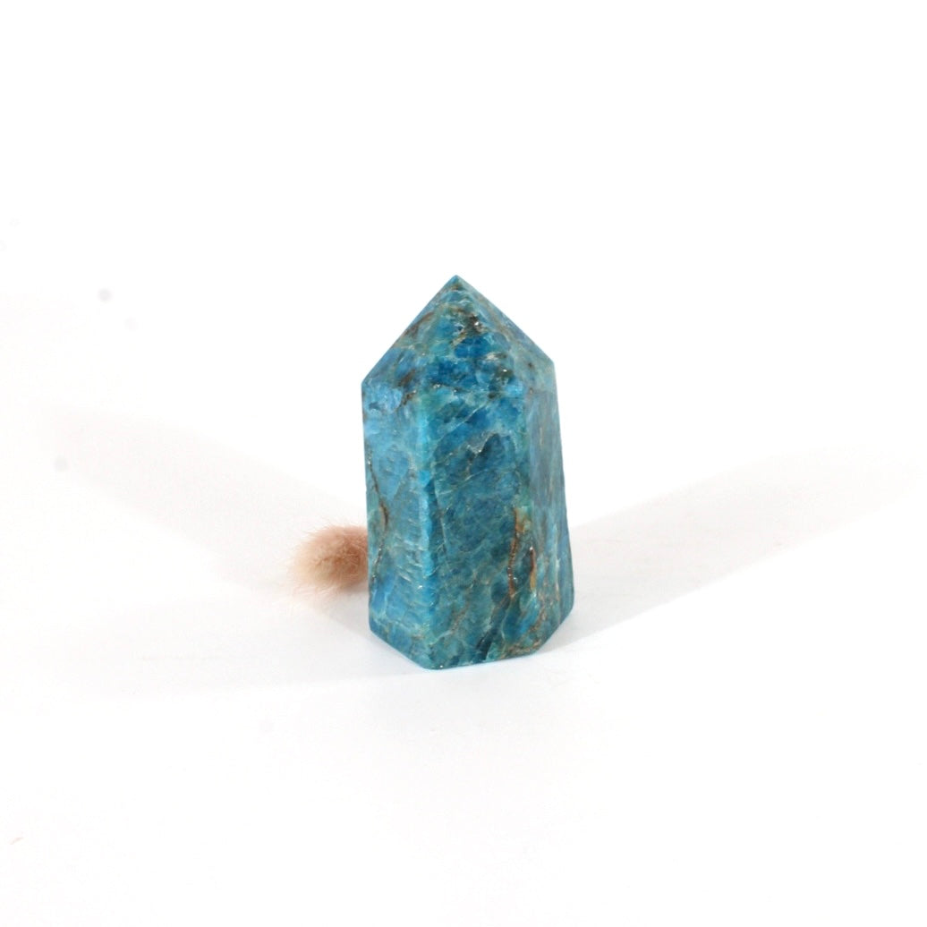 Blue apatite polished crystal tower | ASH&STONE Crystals Shop Auckland NZ