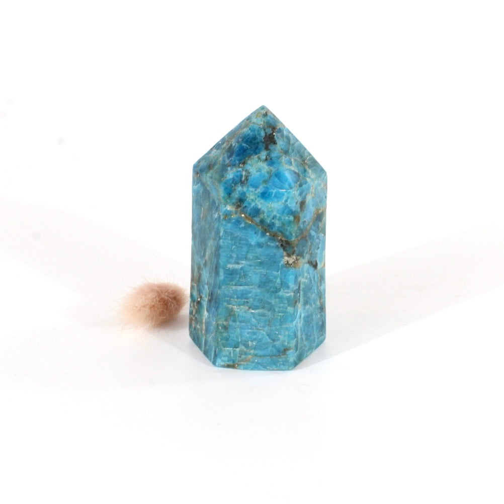 Blue apatite polished crystal tower | ASH&STONE Crystals Shop Auckland NZ
