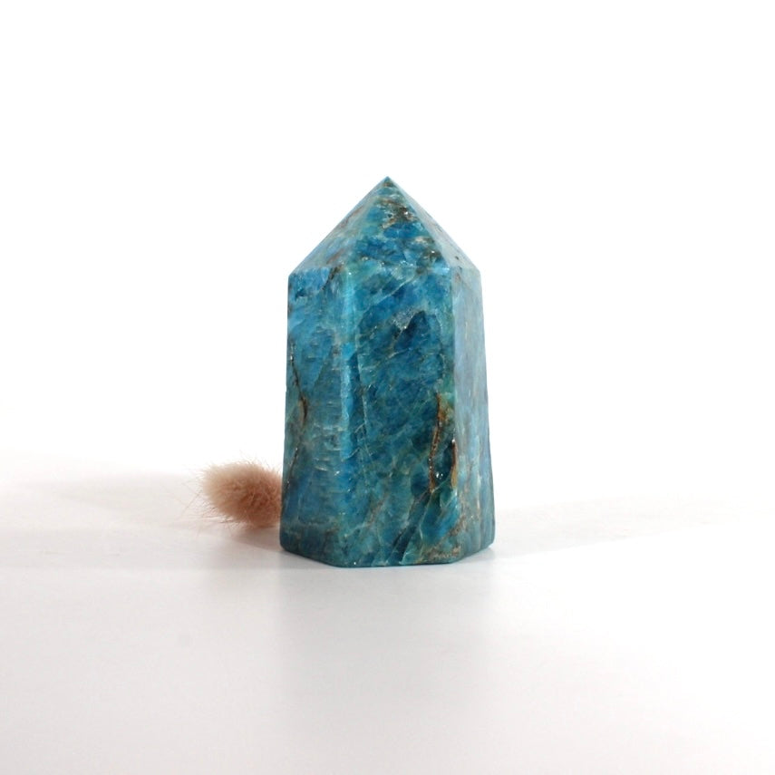 Blue apatite polished crystal tower | ASH&STONE Crystals Shop Auckland NZ