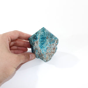 Blue apatite polished crystal point | ASH&STONE Crystal Shop Auckland NZ