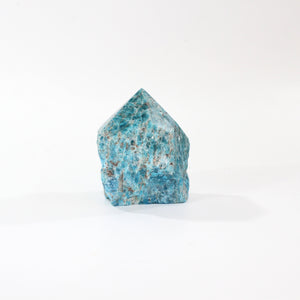 Blue apatite polished crystal point | ASH&STONE Crystal Shop Auckland NZ