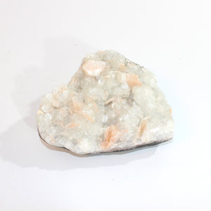 Natural heart-shaped apophyllite with stilbite crystal cluster 1.36kg  | ASH&STONE Crystals Shop Auckland NZ