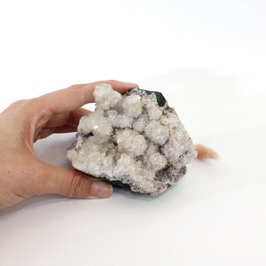 Apophyllite with stilbite crystal cluster | ASH&STONE Crystals Shop Auckland NZ