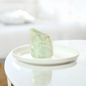 Raw aquamarine crystal with cut base | ASH&STONE Crystal Shop Auckland NZ