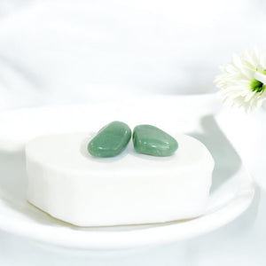 Green aventurine crystal palm stone  | ASH&STONE Crystal Shop Auckland NZ