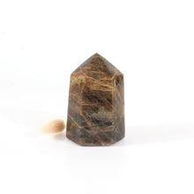 Load image into Gallery viewer, Black moonstone polished crystal generator | ASH&amp;STONE Crystals Shop Auckland NZ

