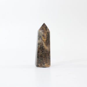 Black moonstone polished crystal generator | ASH&STONE Crystal Shop Auckland NZ