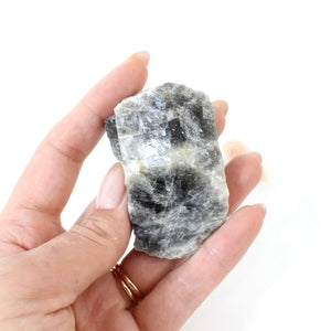 Black moonstone raw crystal chunk | ASH&STONE Crystals Shop Auckland NZ